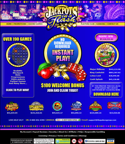 Jackpots in a Flash 